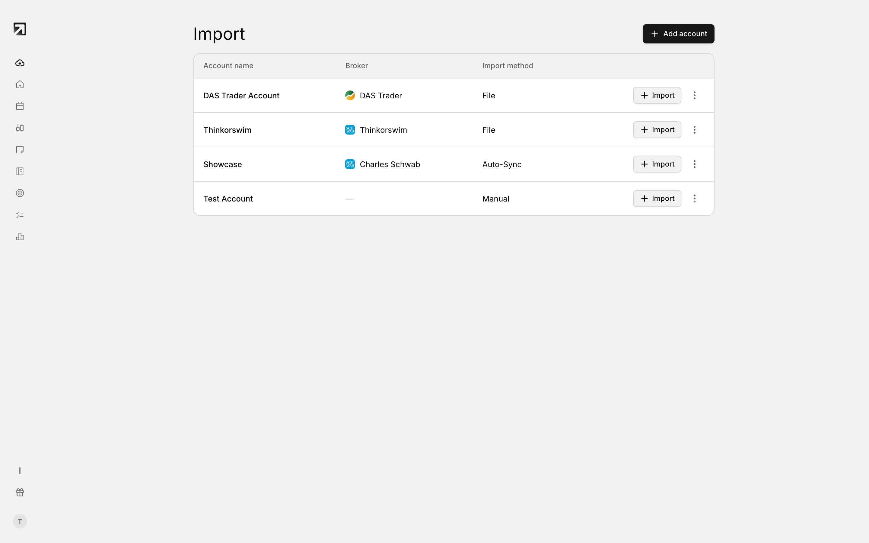 Find your broker in the picker to begin.